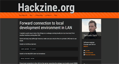 Desktop Screenshot of hackzine.org