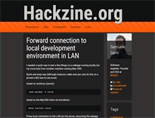 Tablet Screenshot of hackzine.org